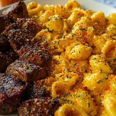 Garlic Butter Steak Bites & Loaded Cheddar Alfredo Shells